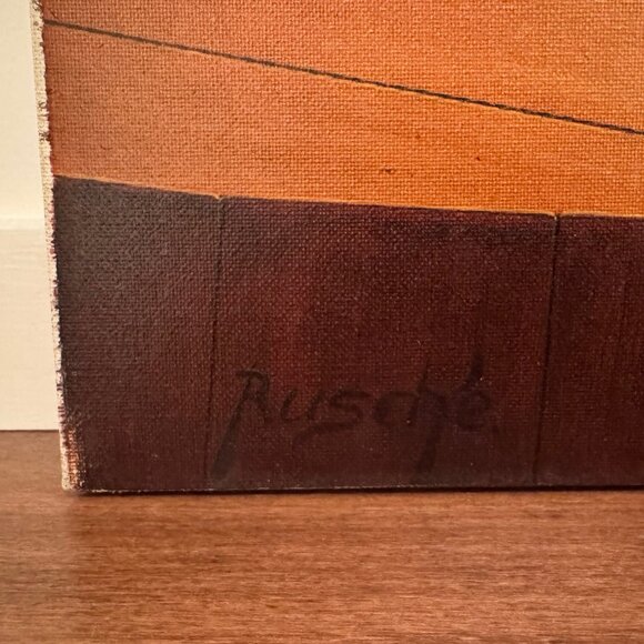 Moritz (Rudy) Rusche Candlelight Still Life Oil Painting - Cards & Coins - Picture 2 of 6